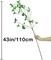 43" Artificial Greenery Stems Plants Faux Leaf Green Eucalytus Branches Ficus Twig Fern Fake Green Bushes Shrubs for Home Party Wedding Decoration 20"D x 12"W x 43"H (4 Pack)